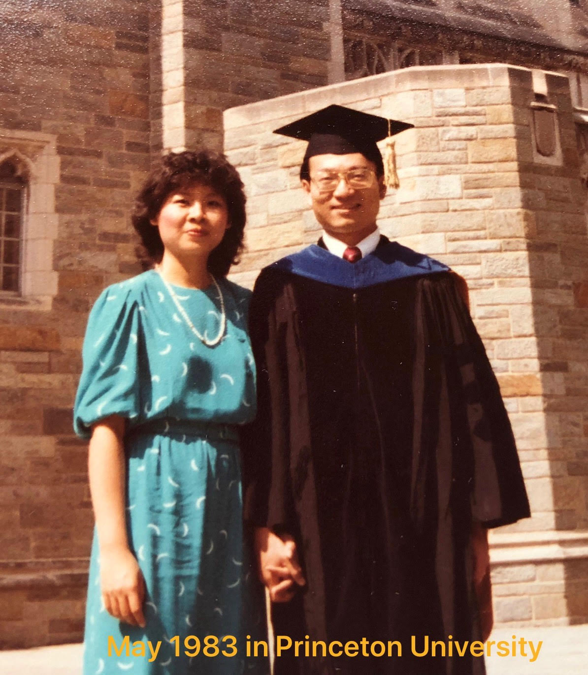 Dr. Kenneth Wu and his wife at Princeton University